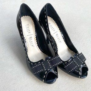 White House Black Market black patent heels Size 6.5M